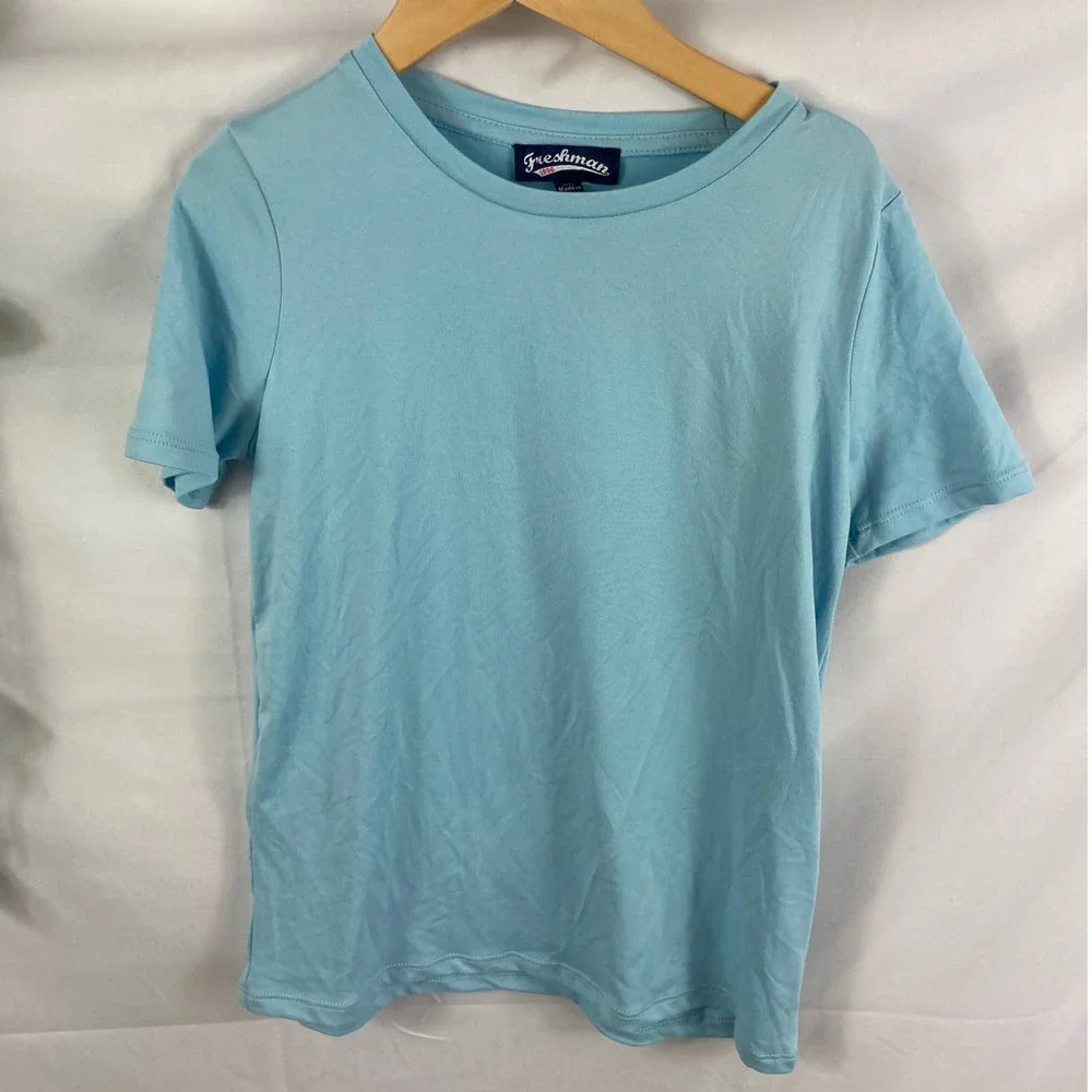 4/$25 NWOT Freshman Soft Light Blue Tshirt